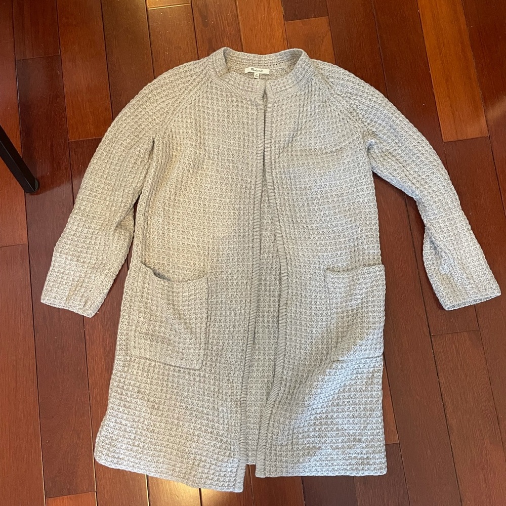 Madewell waffle knit long cardigan
